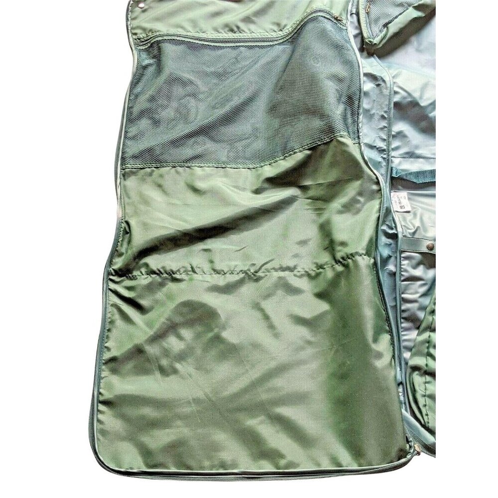 Airway USA Garment Bag 72" Green Nylon Travel Suit Carrier - Picture 8 of 11